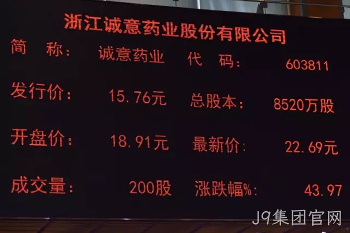 J9集团官网∷成功上市